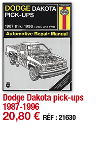 Dodge Dakota pick-ups 1987-1996   20,80   RÉF : 21630