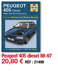 Peugeot 405 diesel 88-97   20,80   RÉF : 21499