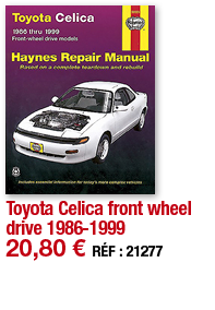 Toyota Celica front wheel drive 1986-1999   20,80   RÉF : 21277