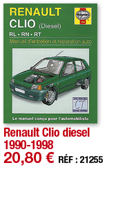 Renault Clio diesel 1990-1998   20,80   RÉF : 21255