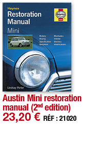 Austin Mini restoration manual (2nd edition)   23,20   RÉF : 21020