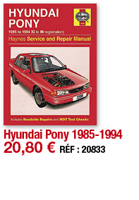 Hyundai Pony 1985-1994   20,80   RÉF : 20833