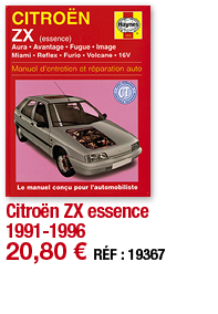 Citroën ZX essence 1991-1996   20,80   RÉF : 19367