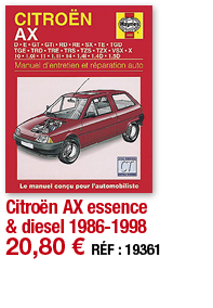 Citroën AX essence & diesel 1986-1998   20,80   RÉF : 19361