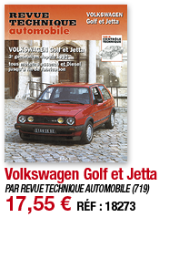 Volkswagen Golf et Jetta   PAR REVUE TECHNIQUE AUTOMOBILE (719) 17,55   RÉF : 18273
