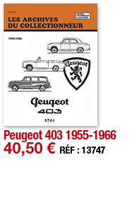 Peugeot 403 1955-1966   40,50   RÉF : 13747