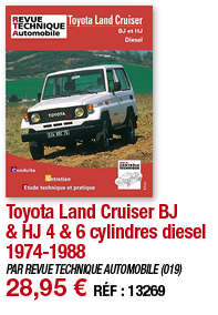 Toyota Land Cruiser BJ & HJ 4 & 6 cylindres diesel 1974-1988   PAR REVUE TECHNIQUE AUTOMOBILE (019) 28,95   RÉF : 13269