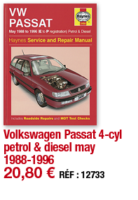 Volkswagen Passat 4-cyl petrol & diesel may 1988-1996   20,80   RÉF : 12733