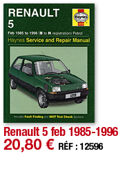 Renault 5 feb 1985-1996   20,80   RÉF : 12596