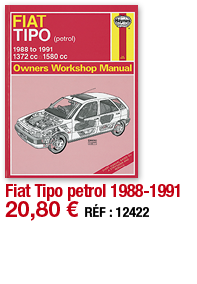 Fiat Tipo petrol 1988-1991   20,80   RÉF : 12422