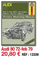 Audi 80 72-feb 79 20,80   RÉF : 12336