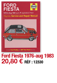 Ford Fiesta 1976-aug 1983   20,80   RÉF : 12330