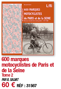 600 marques motocyclistes de Paris et de la Seine Tome 2 PAR B  SALVAT 60   RÉF : 31567