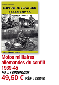Motos militaires allemandes du conflit 1939-45   PAR J -Y  FENAUTRIGUES 49,50   RÉF : 28848