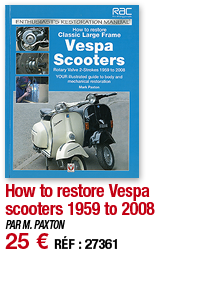 How to restore Vespa scooters 1959 to 2008   PAR M  PAXTON 25   RÉF : 27361