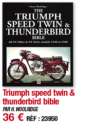 Triumph speed twin & thunderbird bible   PAR H  WOOLRIDGE 36   RÉF : 23950