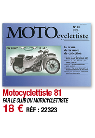 Motocyclettiste 81   PAR LE CLUB DU MOTOCYCLETTISTE 18   RÉF : 22323