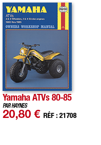 Yamaha ATVs 80-85   PAR HAYNES 20,80   RÉF : 21708