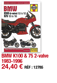 BMW K100 & 75 2-valve 1983-1996   24,40   RÉF : 12785
