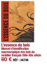 L essence du bois Manuel d identification macroscopique des bois du mobilier français XVIe-XXe siècle 80   RÉF : 3473
