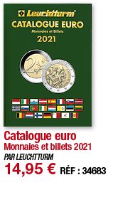 Catalogue euro Monnaies et billets 2021 PAR LEUCHTTURM 14,95   RÉF : 34683
