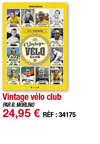 Vintage vélo club   PAR B  MORLINO 24,95   RÉF : 34175
