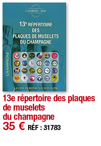 13e répertoire des plaques de muselets du champagne   35   RÉF : 31783