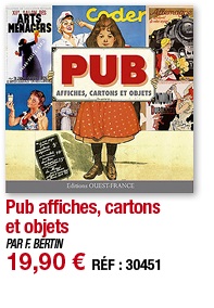 Pub affiches, cartons et objets   PAR F  BERTIN 19,90   RÉF : 30451