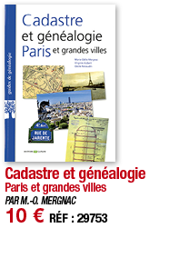 Cadastre et généalogie Paris et grandes villes PAR M -O  MERGNAC 10   RÉF : 29753