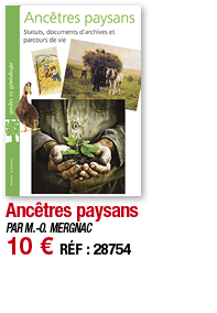 Ancêtres paysans   PAR M -O  MERGNAC 10   RÉF : 28754