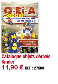Catalogue objets dérivés Kinder   11,90   RÉF : 27604