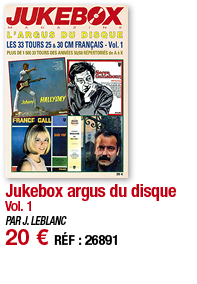 Jukebox argus du disque Vol  1 PAR J  LEBLANC 20   RÉF : 26891
