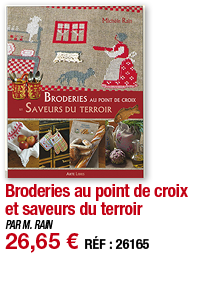 Broderies au point de croix et saveurs du terroir   PAR M  RAIN 26,65   RÉF : 26165