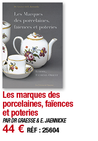 Les marques des porcelaines, faïences et poteries   PAR DR GRAESSE & E  JAENNICKE 44   RÉF : 25604