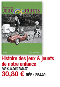 Histoire des jeux & jouets de notre enfance   PAR S  ALBOU-TABART 30,80   RÉF : 25449