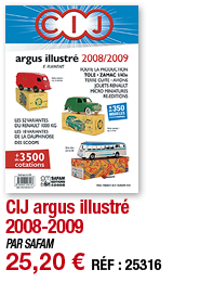 CIJ argus illustré 2008-2009   PAR SAFAM 25,20   RÉF : 25316