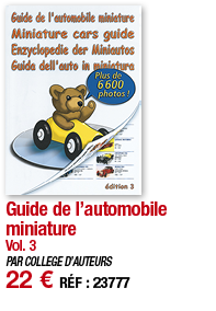 Guide de l automobile miniature Vol  3 PAR COLLEGE D AUTEURS 22   RÉF : 23777
