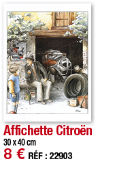 Affichette Citroën   30 x 40 cm 8   RÉF : 22903
