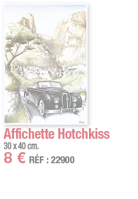 Affichette Hotchkiss     30 x 40 cm  8   RÉF : 22900