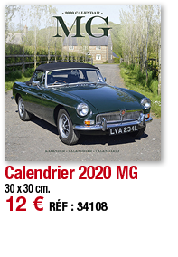 Calendrier 2020 MG   30 x 30 cm  12   RÉF : 34108