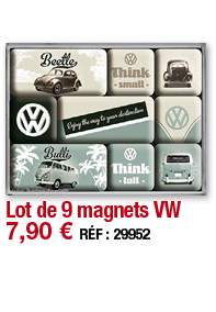 Lot de 9 magnets VW   7,90   RÉF : 29952
