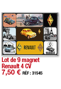 Lot de 9 magnet Renault 4 CV   7,50   RÉF : 31545