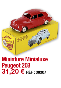 Miniature Minialuxe Peugeot 203   31,20   RÉF : 30367