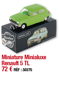 Miniature Minialuxe Renault 5 TL     72   RÉF : 30375