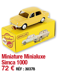 Miniature Minialuxe Simca 1000   72   RÉF : 30378