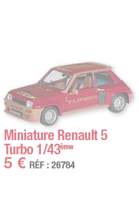 Miniature Renault 5 Turbo 1 43ème   5   RÉF : 26784