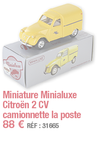 Miniature Minialuxe Citroën 2 CV camionnette la poste   88   RÉF : 31665