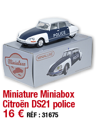 Miniature Miniabox Citroën DS21 police   16   RÉF : 31675