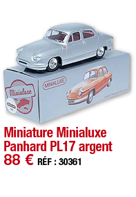 Miniature Minialuxe Panhard PL17 argent   88   RÉF : 30361