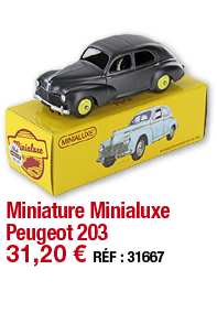 Miniature Minialuxe Peugeot 203   31,20   RÉF : 31667